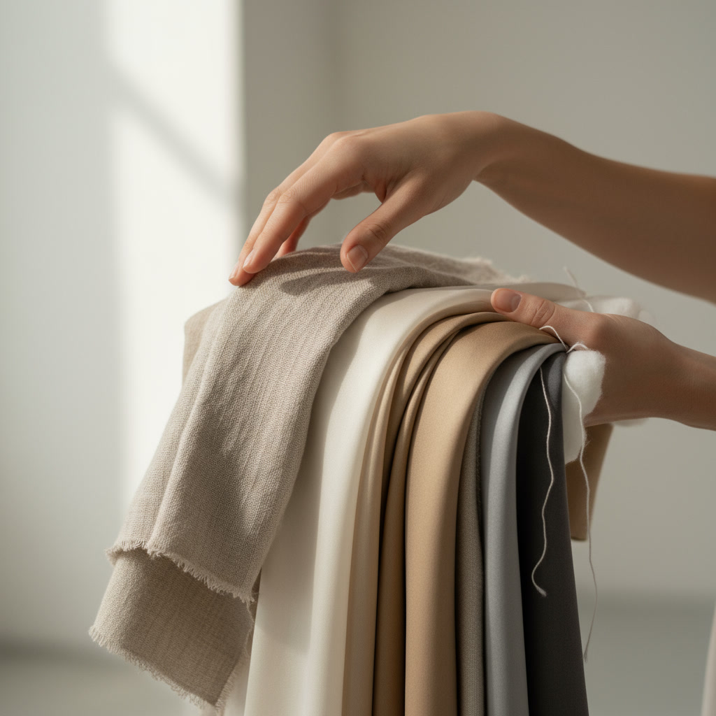 Neutral textile samples